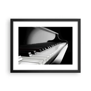 Poster in cornice nera - Armonia di forme e colori - 40x30 cm