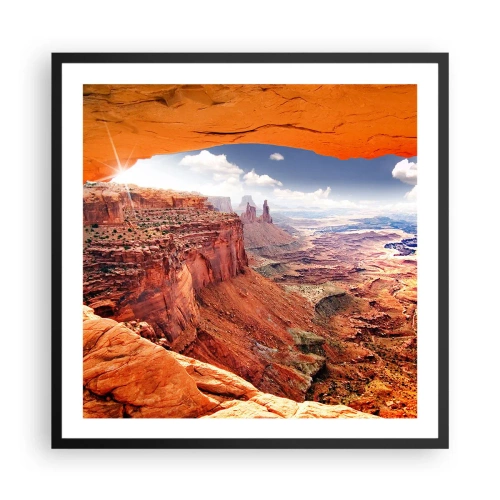 Poster in cornice nera - Scolpiti dalla natura - 60x60 cm