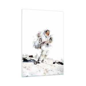 Quadro su vetro - L'inviato della Terra - 80x120 cm