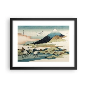 Poster in cornice nera - Nello spirito giapponese - 40x30 cm