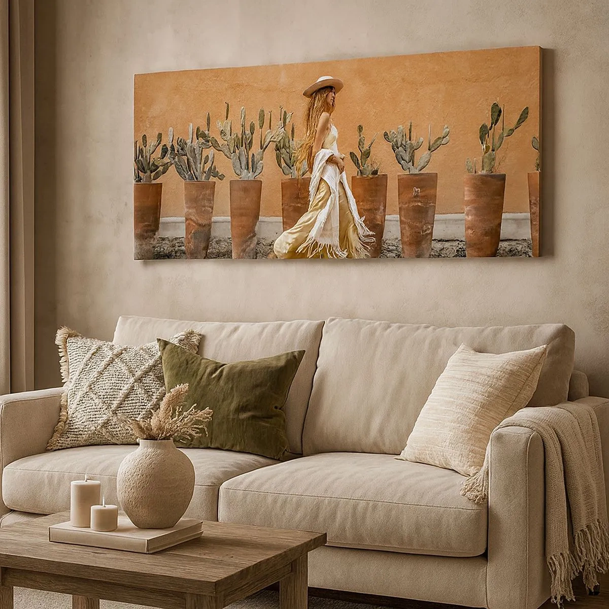 Quadro su tela - Stampe su Tela - In stile hippy - 100x40 cm