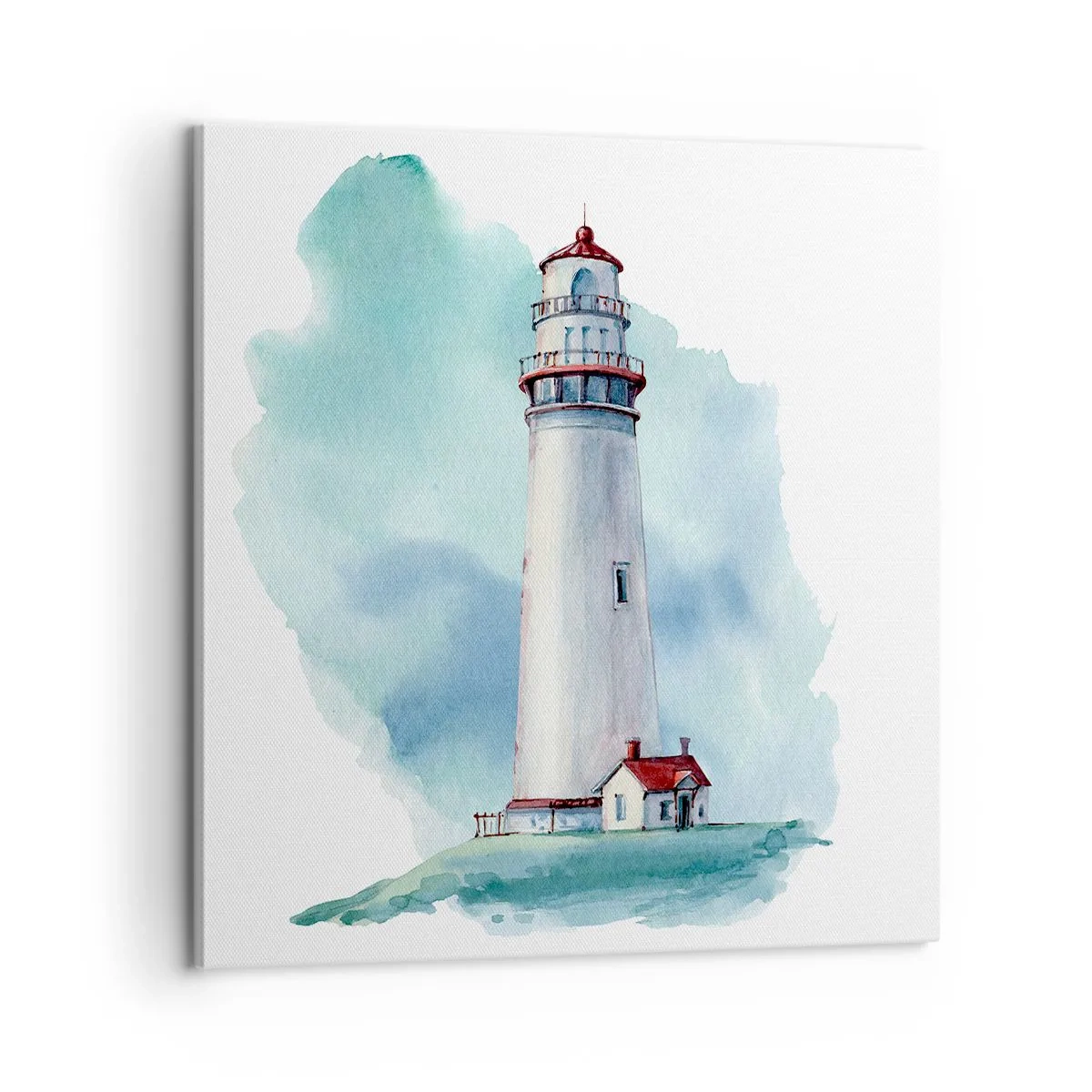 Quadro su tela - Stampe su Tela - Il mite amico del blu - 60x60 cm