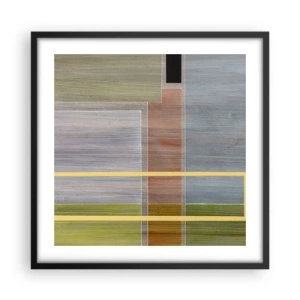 Poster in cornice nera - Semplice e tranquillo - 50x50 cm