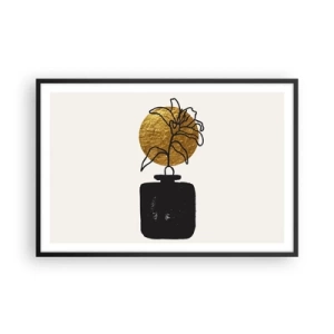 Poster in cornice nera - Bellezza a peso d'oro - 91x61 cm