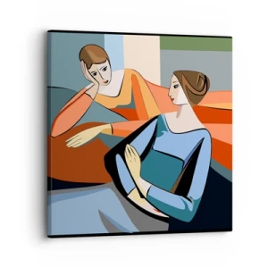 Quadro su tela - Stampe su Tela - Il momento delle confidenze - 30x30 cm