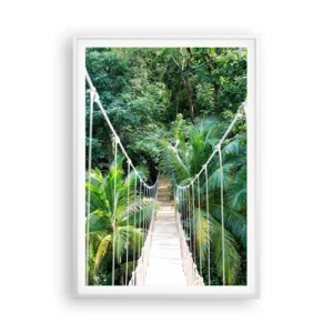Poster in cornice bianca - Welcome to the jungle! - 70x100 cm