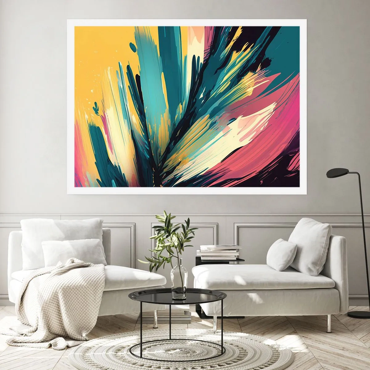 Poster - Composizione: esplosione di gioia - 91x61 cm