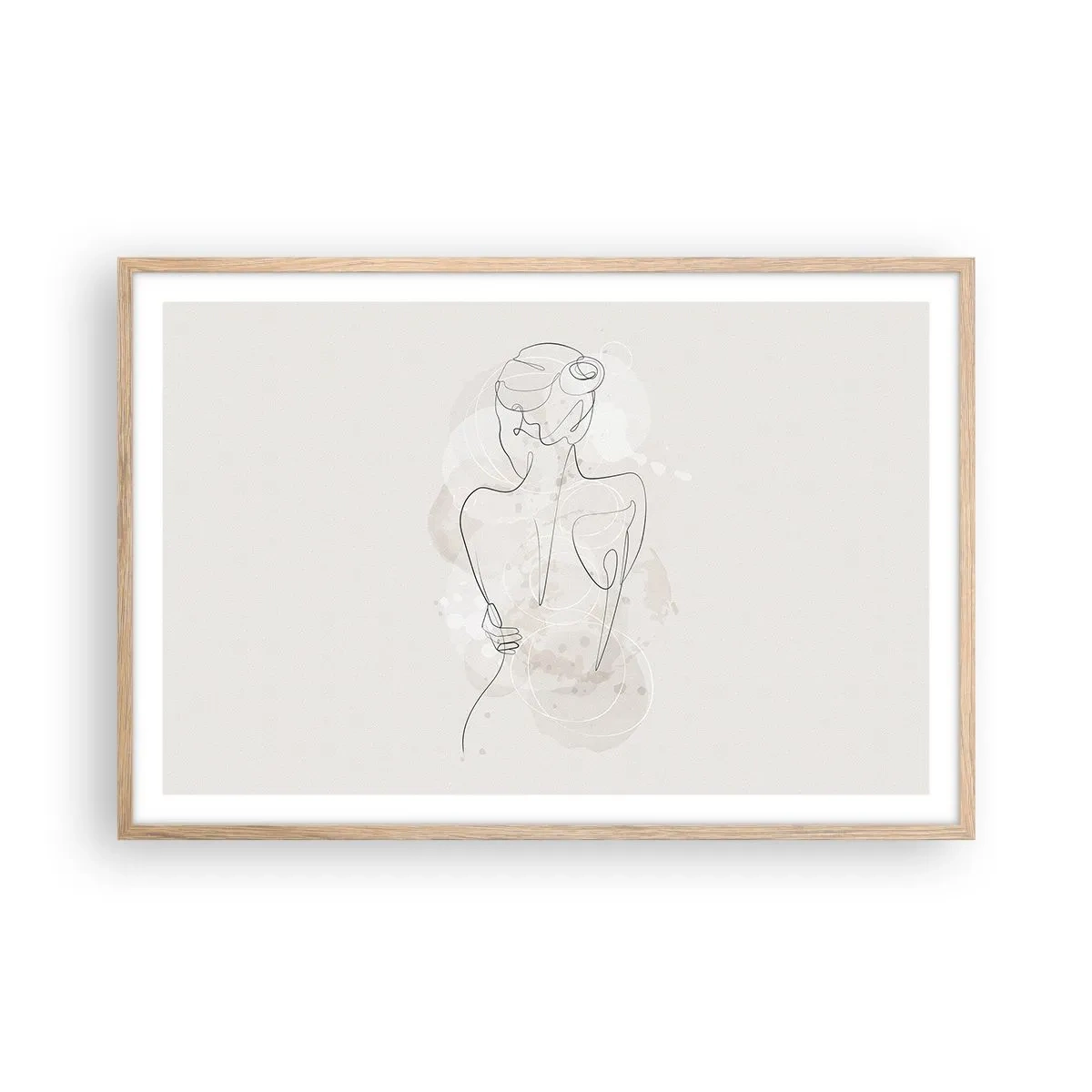 Poster in cornice rovere chiaro - Come uno strumento delicato - 91x61 cm