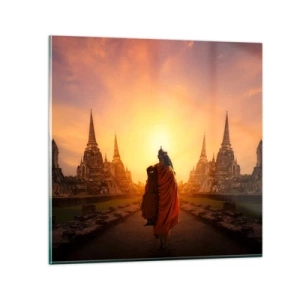 Quadro su vetro - In pace per l'eternità - 70x70 cm