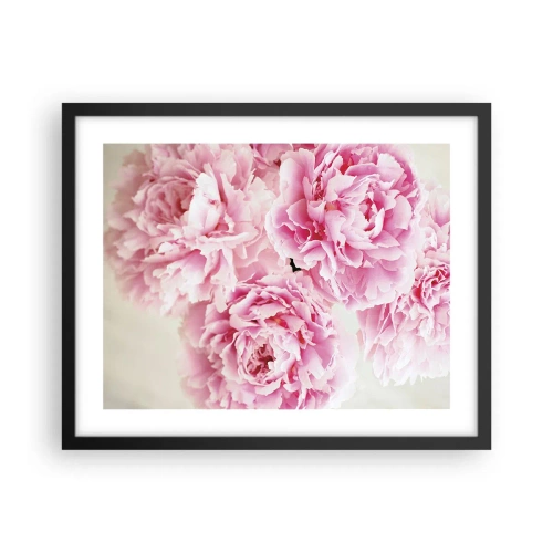Poster in cornice nera - Nel fasto rosa - 50x40 cm