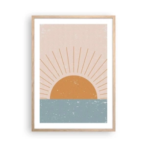 Poster in cornice rovere chiaro - Miracolo quotidiano - 50x70 cm