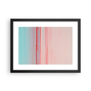 Poster in cornice nera - Astrazione all'alba - 40x30 cm