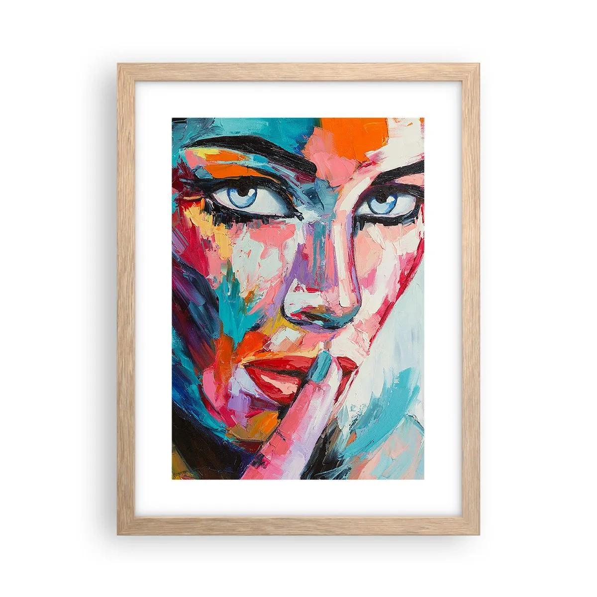 Poster in cornice rovere chiaro - Il nostro primo segreto - 30x40 cm