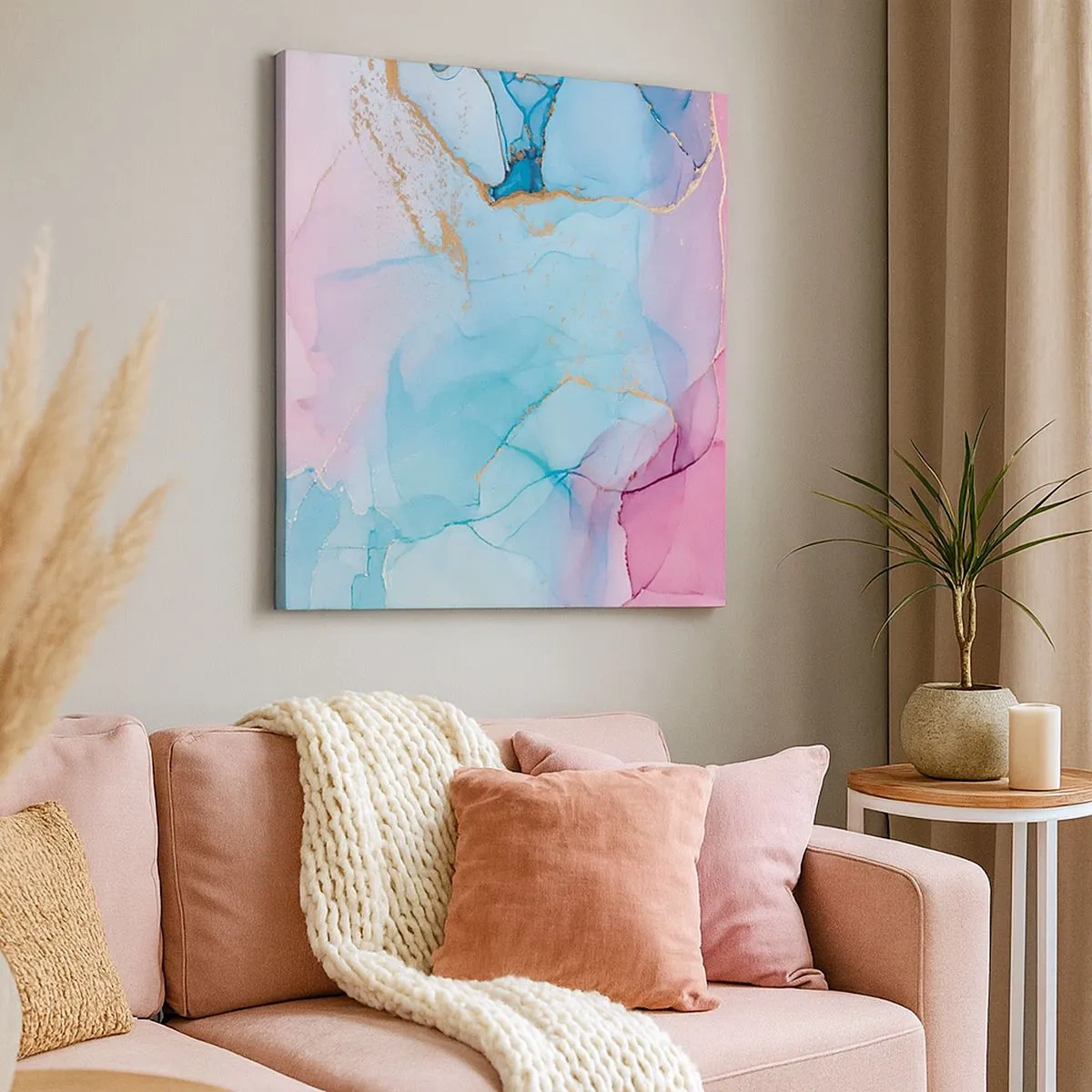 Quadro su tela - Stampe su Tela - Incontro e compenetrazione - 30x30 cm