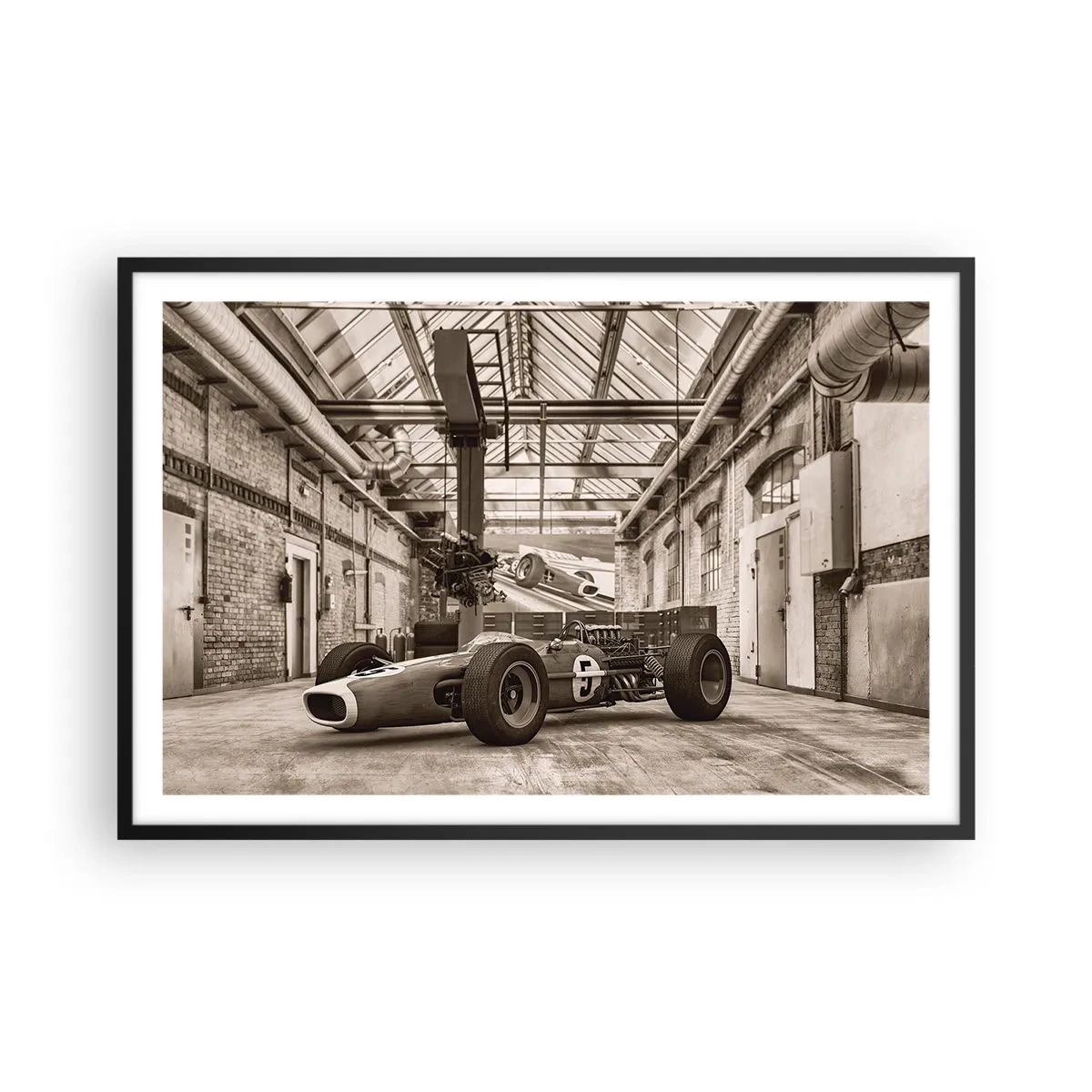 Poster in cornice nera - Il riposo del vincitore - 91x61 cm