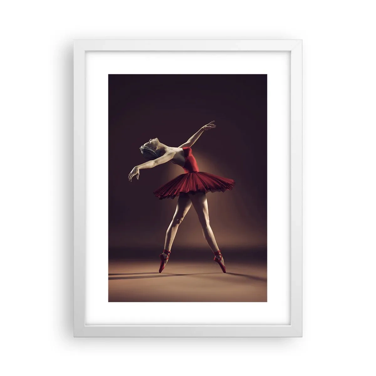 Poster in cornice bianca - Prima ballerina - 30x40 cm