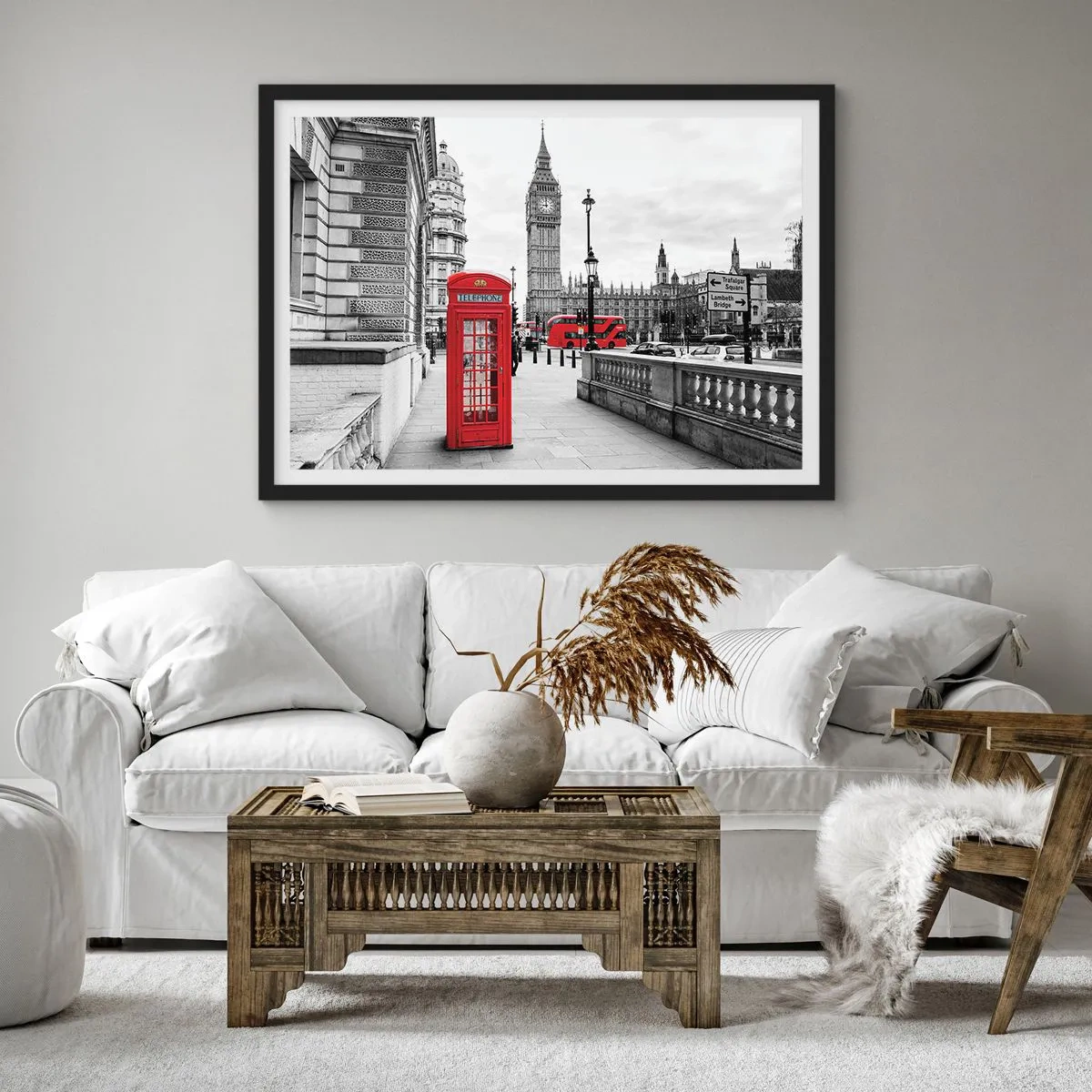 Poster in cornice nera - Indubbiamente Londra - 91x61 cm