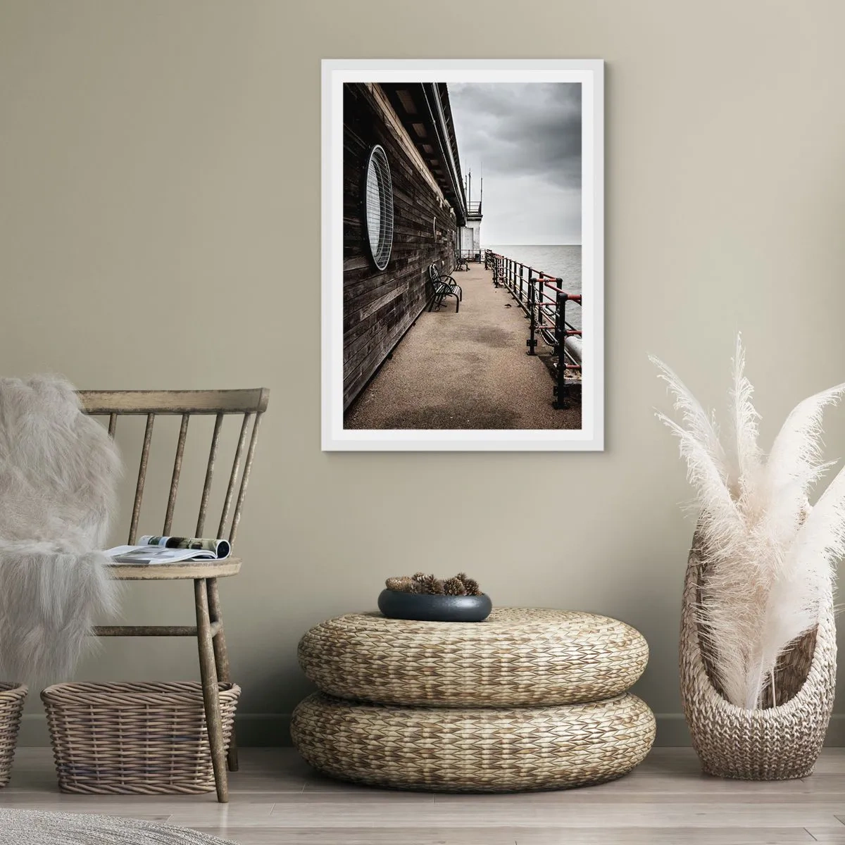 Poster in cornice bianca - Il tempo si è fermato - 50x70 cm