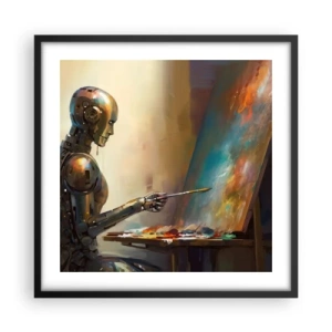 Poster in cornice nera - L'arte del futuro - 50x50 cm