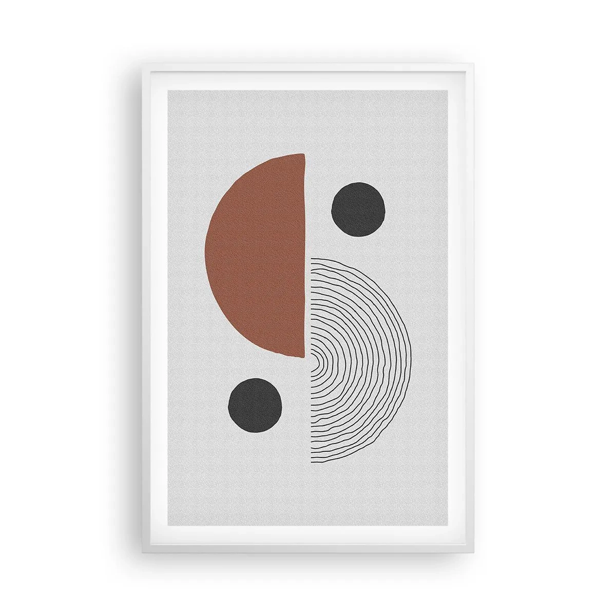 Poster in cornice bianca - La perfezione del cerchio - 61x91 cm