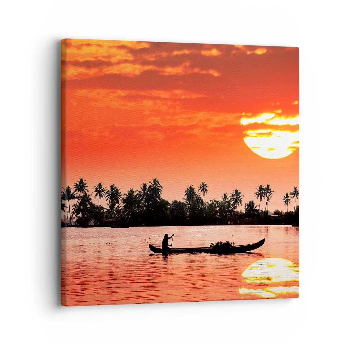 Quadro su tela - Stampe su Tela - La calma dei tropici al tramonto - 30x30 cm
