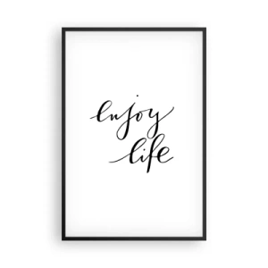 Poster in cornice nera - Niente da aggiungere... - 61x91 cm