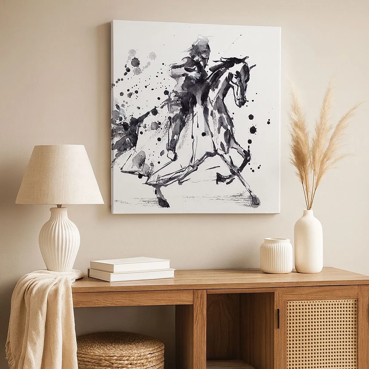 Quadro su tela - Stampe su Tela - Il cavaliere nero - 30x30 cm