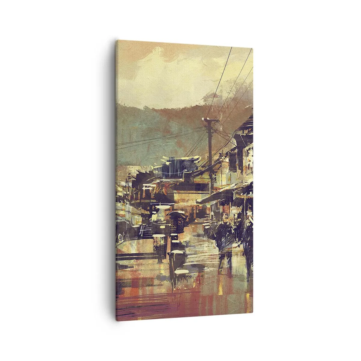 Quadro su tela - Stampe su Tela - La vita come ricchezza di grigio - 55x100 cm