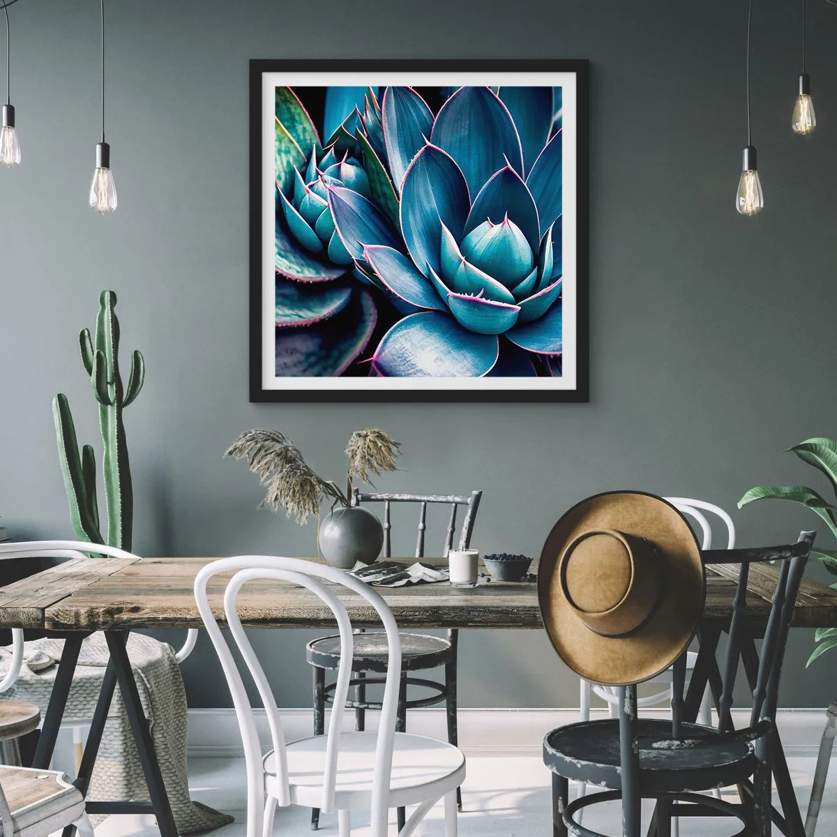 Poster in cornice nera - Forza vitale - 50x50 cm