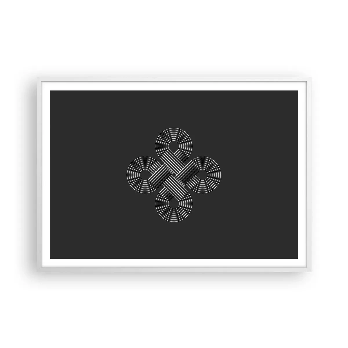 Poster in cornice bianca - Nello spirito celtico - 100x70 cm