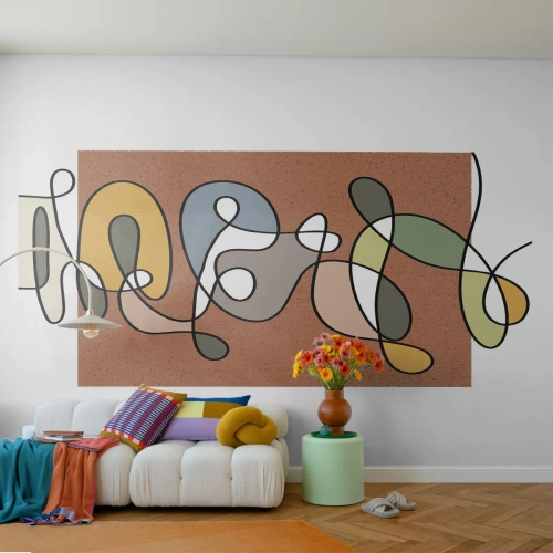 Fotomurali Premium Canvas - Un'astrazione da ridere - Moderno, Astrazione, Pezzo - 250x175 cm