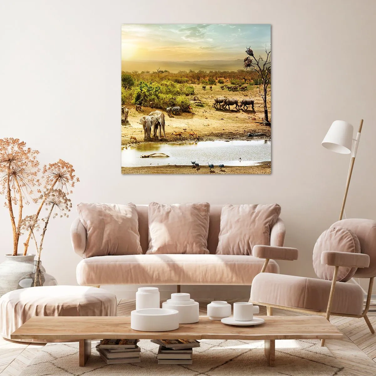 Quadro su tela - Stampe su Tela - "Un fiume usciva da Eden…" - 40x40 cm