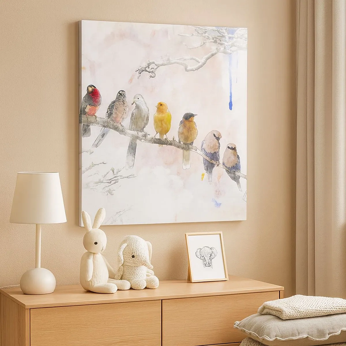 Quadro su tela - Stampe su Tela - Incontro alato - 30x30 cm