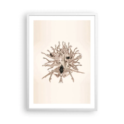 Poster in cornice bianca - Fiorendo nella danza - 50x70 cm