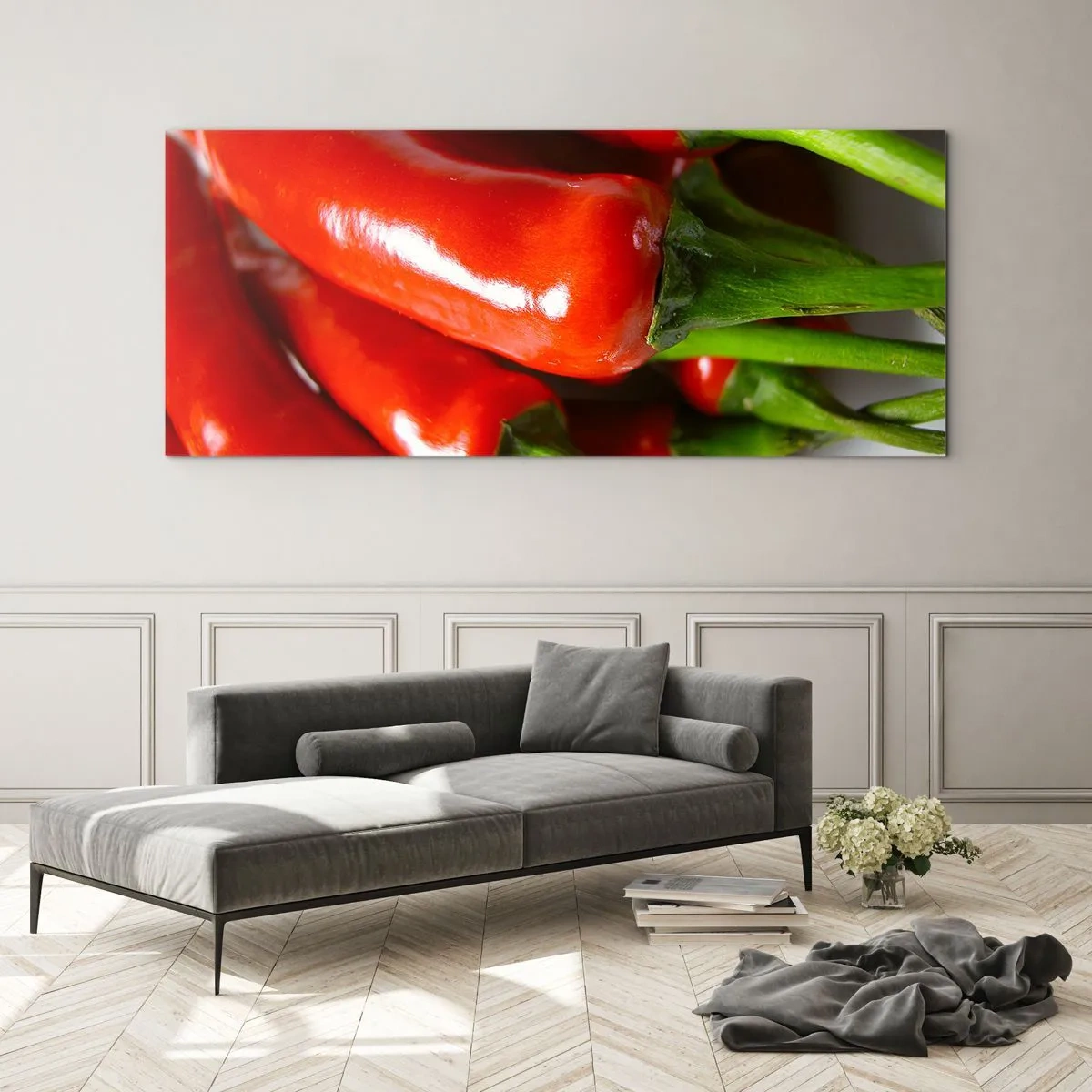 Quadro su vetro - Succosi, lisci e lucenti - 90x30 cm