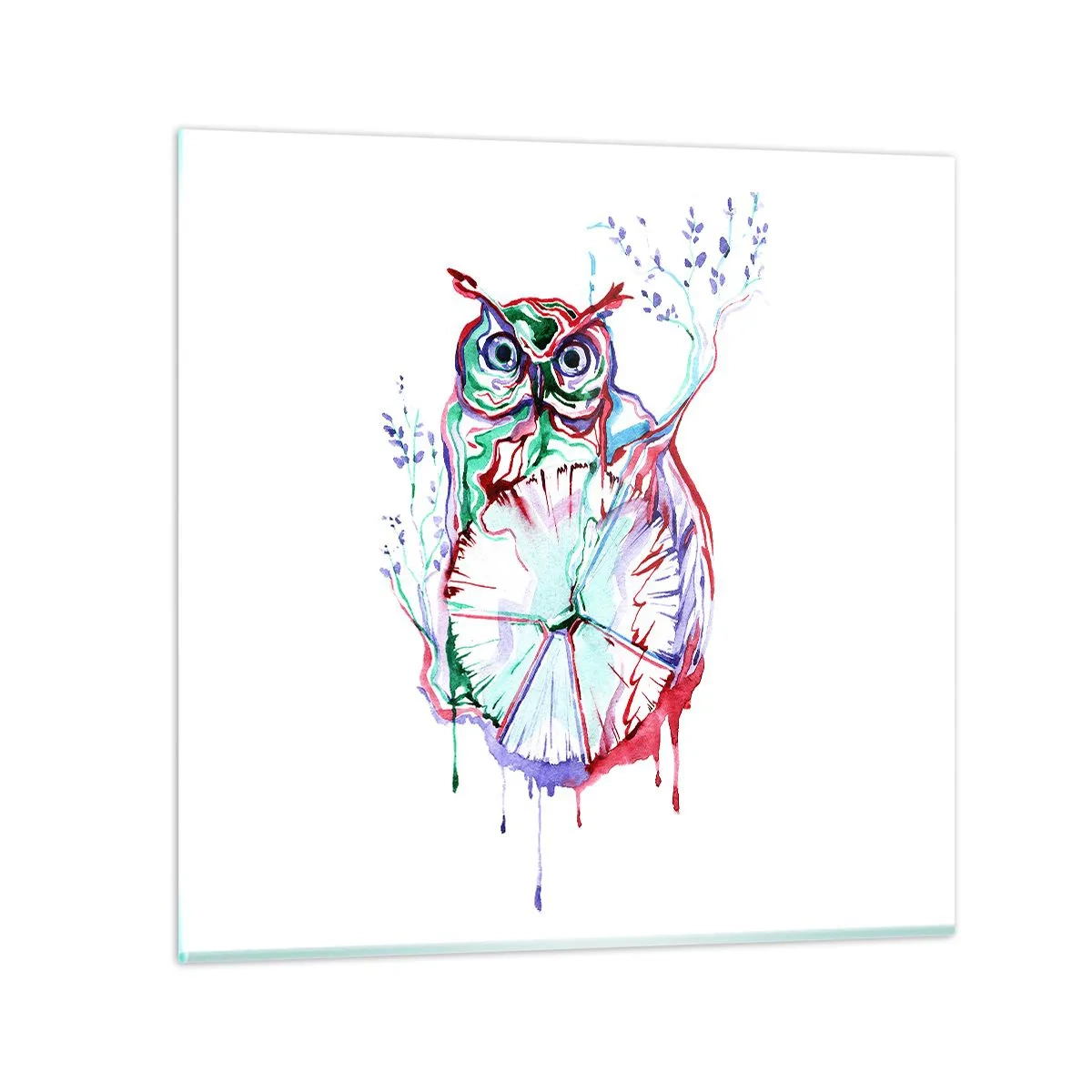 Quadro su vetro - Saggia di natura - 40x40 cm