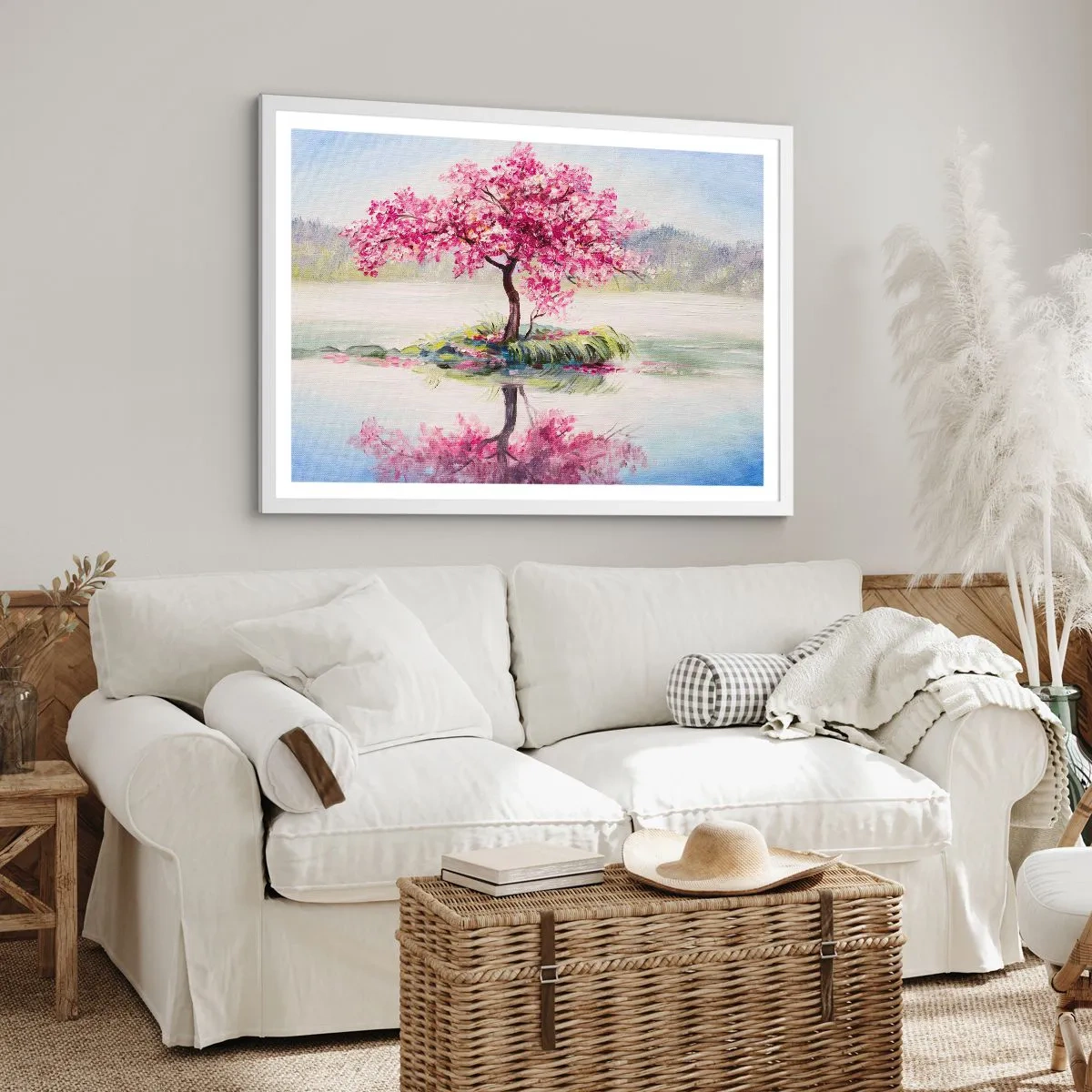 Poster in cornice bianca - La festa della primavera - 100x70 cm