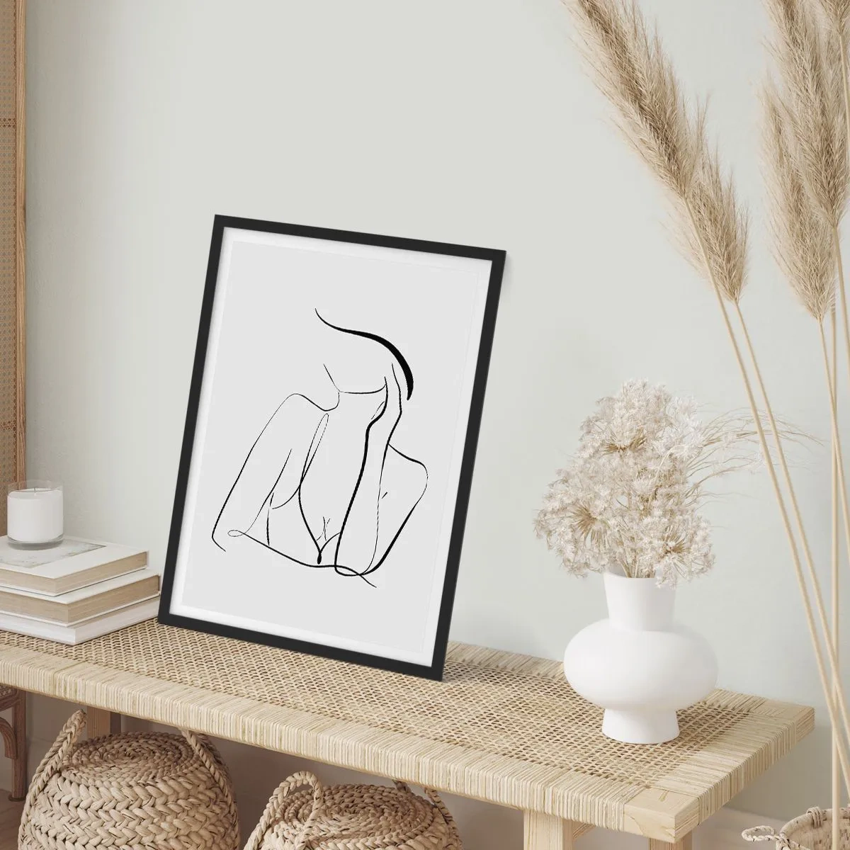 Poster in cornice nera - Sull'onda dei sogni - 70x100 cm