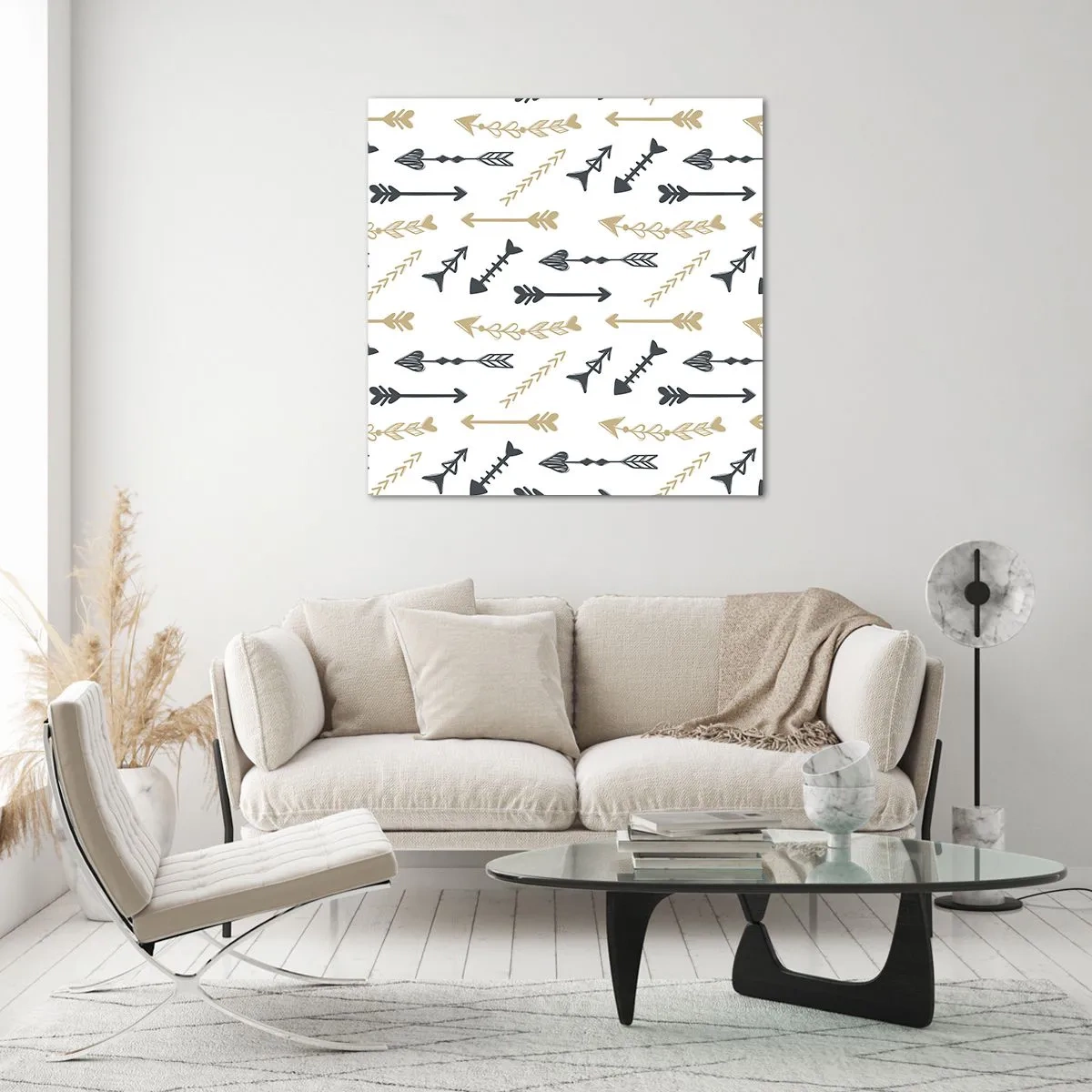 Quadro su vetro - Il sogno dell'arciere - 70x70 cm