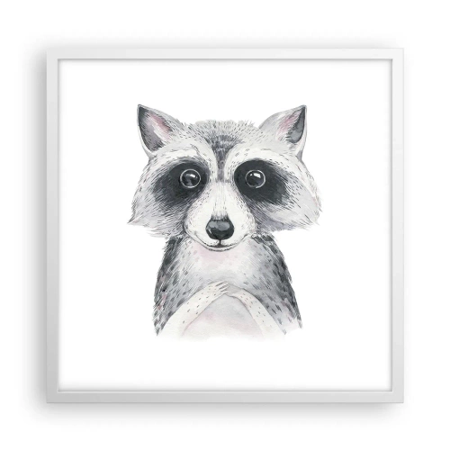 Poster in cornice bianca - Un attimo di commozione - 50x50 cm