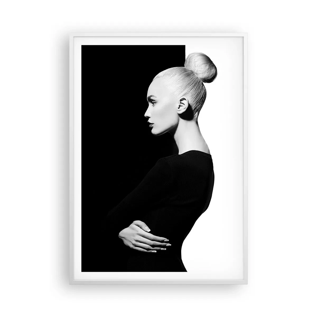 Poster in cornice bianca - Semplicemente donna - 70x100 cm