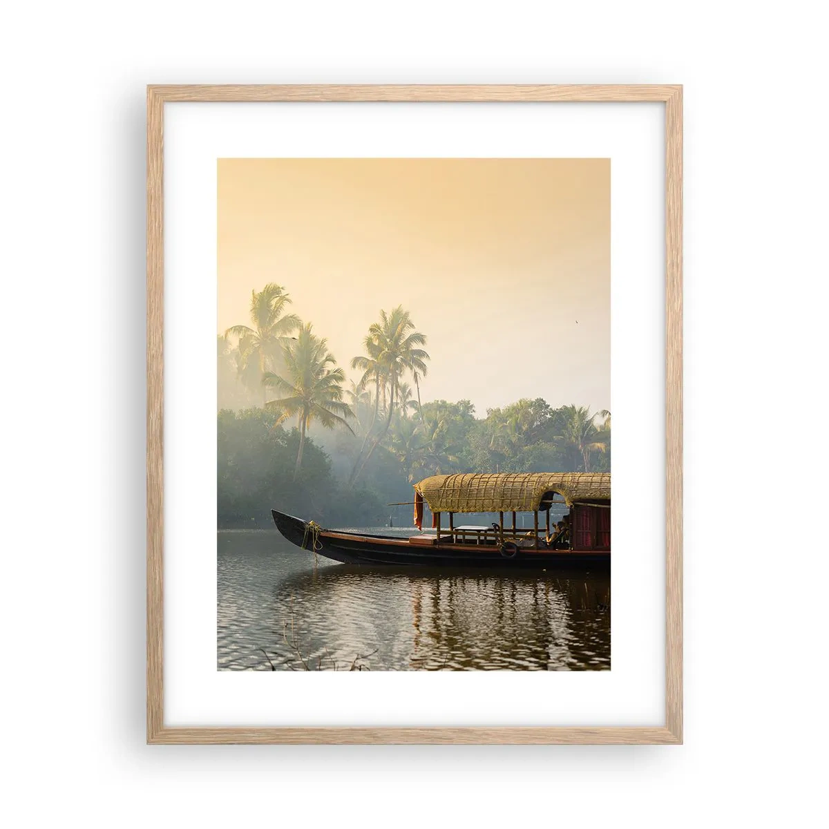 Poster in cornice rovere chiaro - Casa sul fiume - 40x50 cm