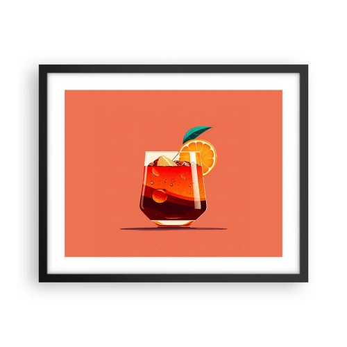 Poster in cornice nera - Rinfresco estivo - 50x40 cm