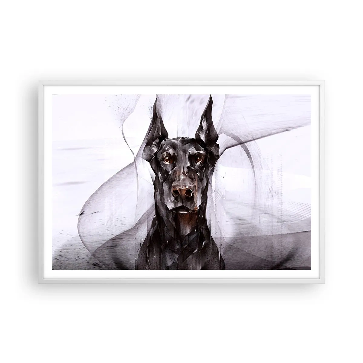 Poster in cornice bianca - Nobili natali - 100x70 cm