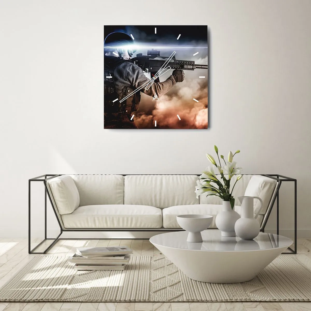 Orologio da parete - Orologio in Vetro - Semplicemente un eroe - 30x30 cm