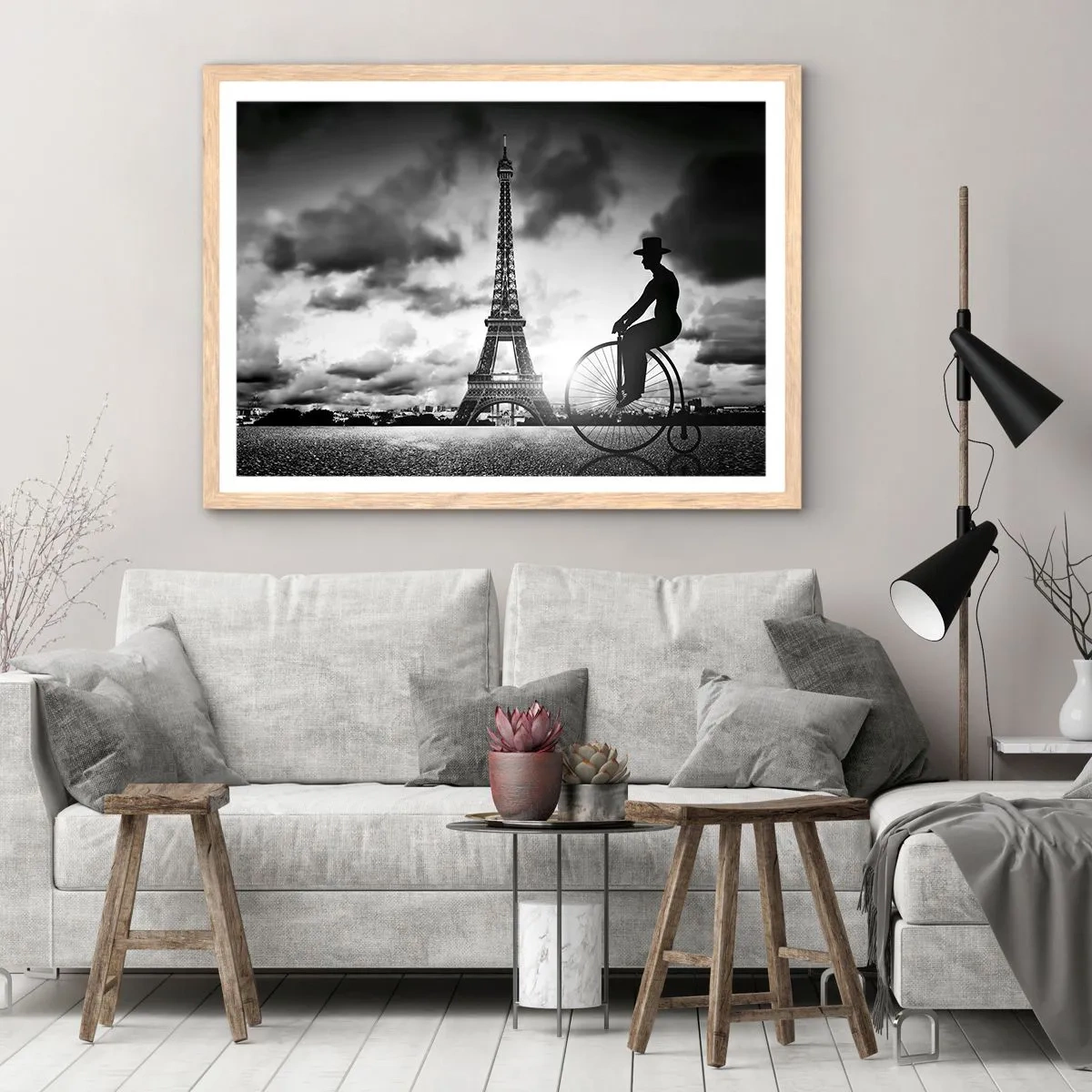 Poster in cornice rovere chiaro - Nostalgia della Belle Epoque - 40x30 cm