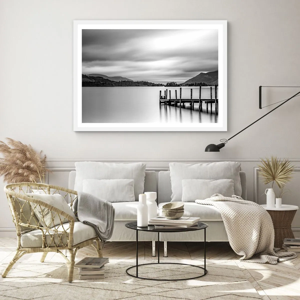 Poster in cornice bianca - Mitezza e forza - 100x70 cm