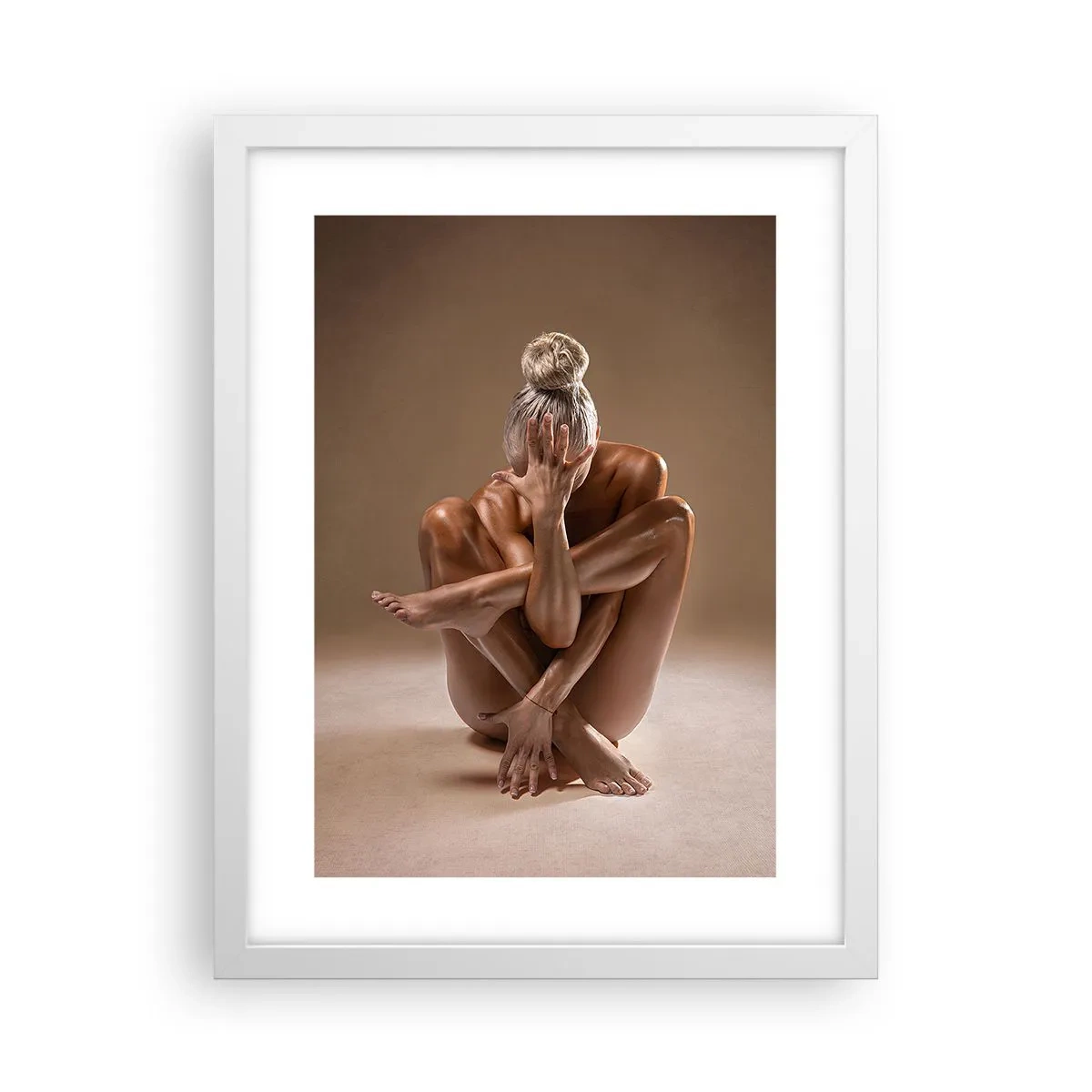 Poster in cornice bianca - Unità di corpo e anima - 30x40 cm