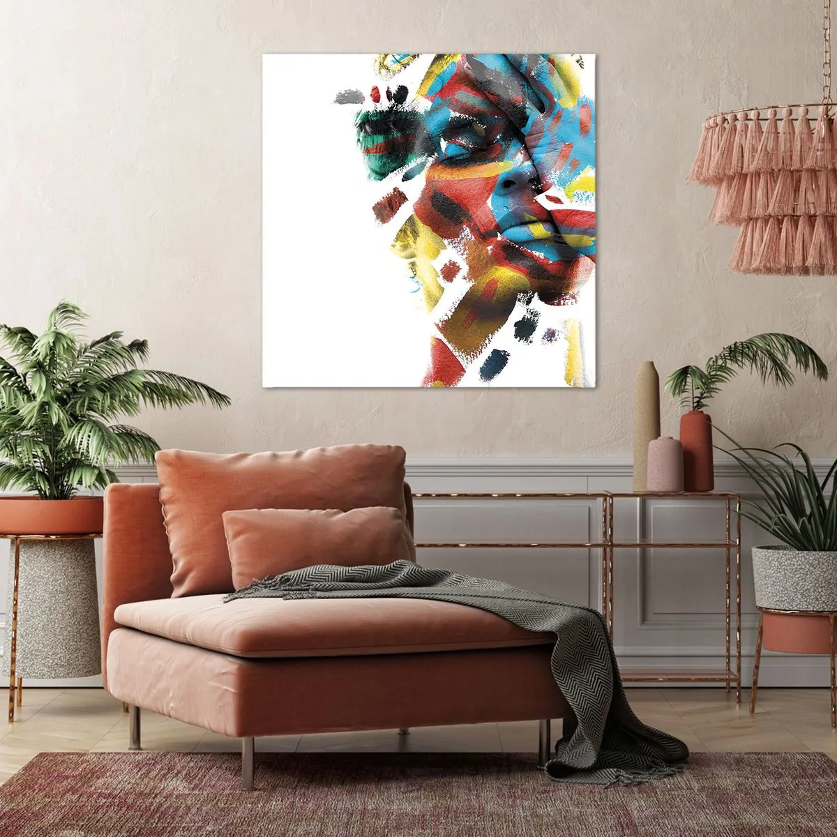 Quadro su tela - Stampe su Tela - Personalità colorata - 60x60 cm