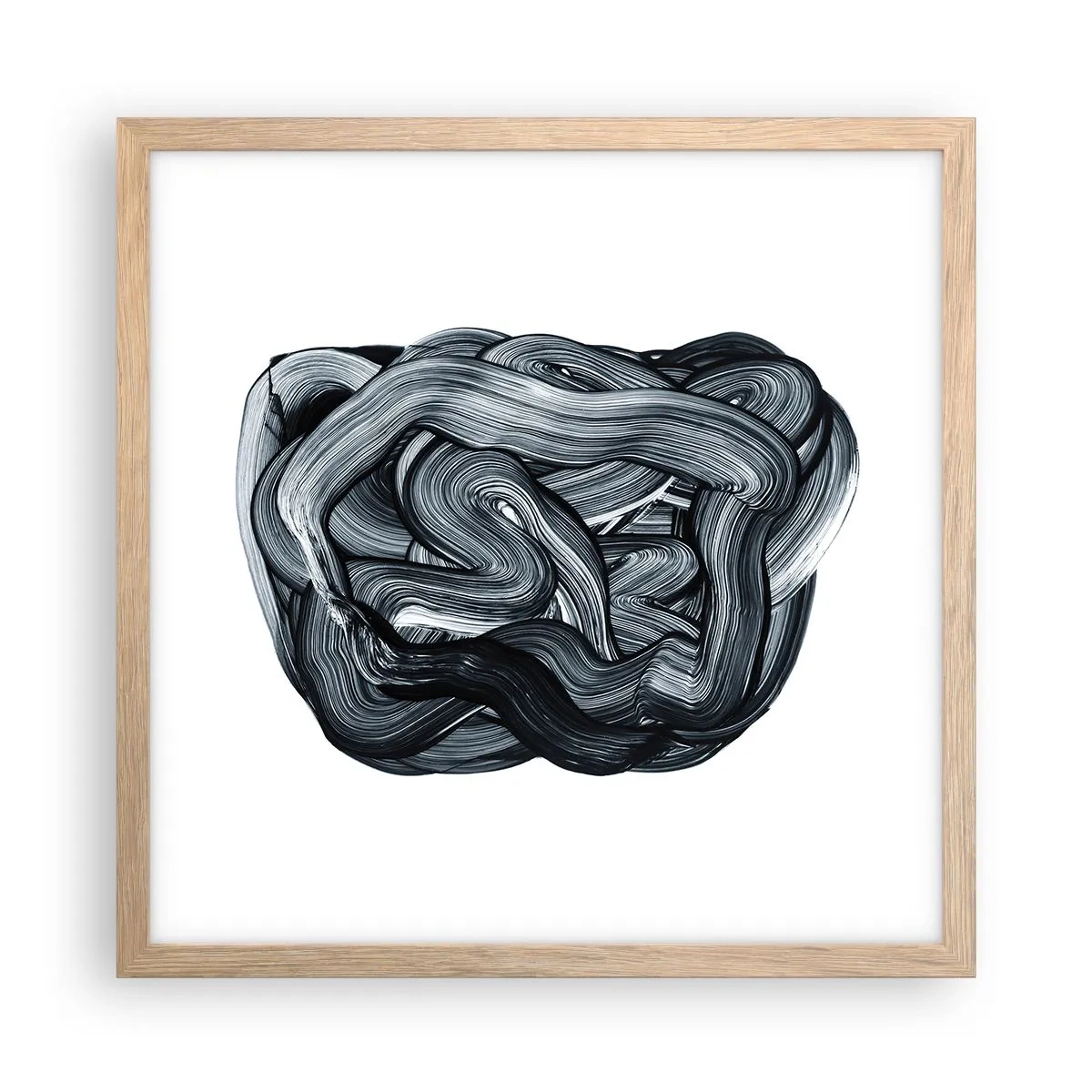 Poster in cornice rovere chiaro - Non è così semplice - 40x40 cm